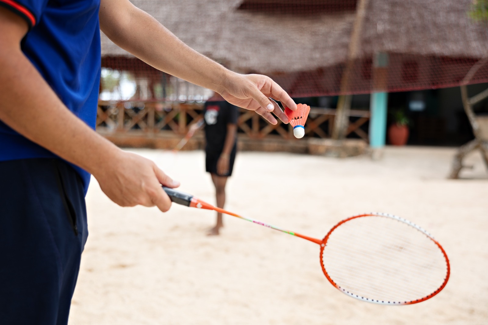 Beach games on the sand